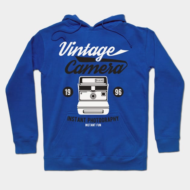 Vintage Instant Photography Camera Hoodie by JakeRhodes